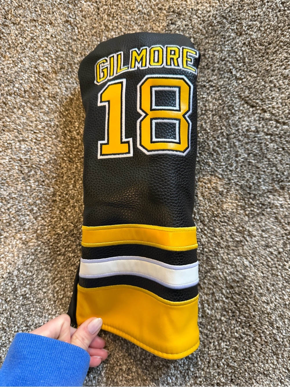 18 Black and Yellow Golf Headcover